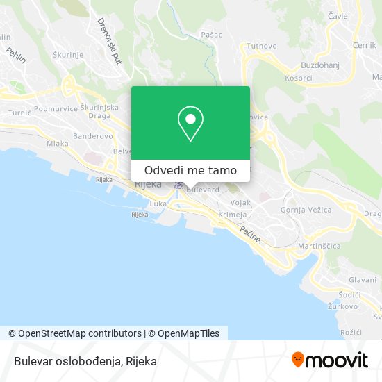 Karta Bulevar oslobođenja