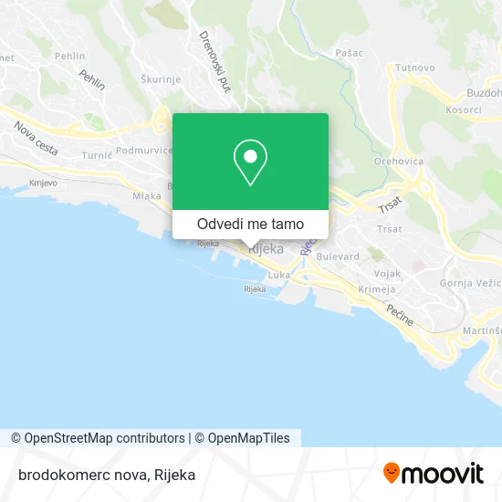 Karta brodokomerc nova