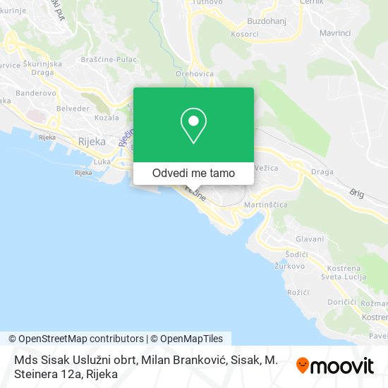 Karta Mds Sisak Uslužni obrt, Milan Branković, Sisak, M. Steinera 12a