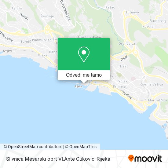 Karta Slivnica Mesarski obrt Vl.Ante Cukovic