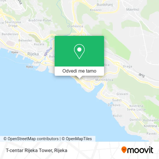 Karta T-centar Rijeka Tower
