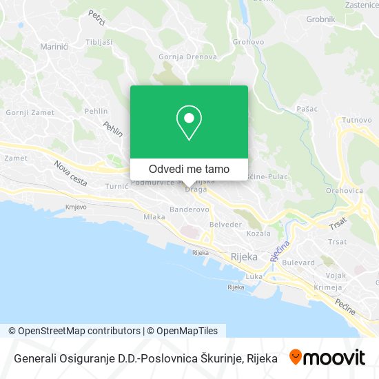 Karta Generali Osiguranje D.D.-Poslovnica Škurinje