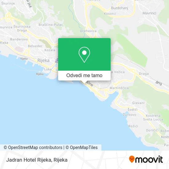 Karta Jadran Hotel Rijeka