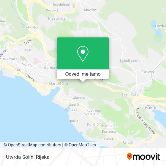 Karta Utvrda Solin