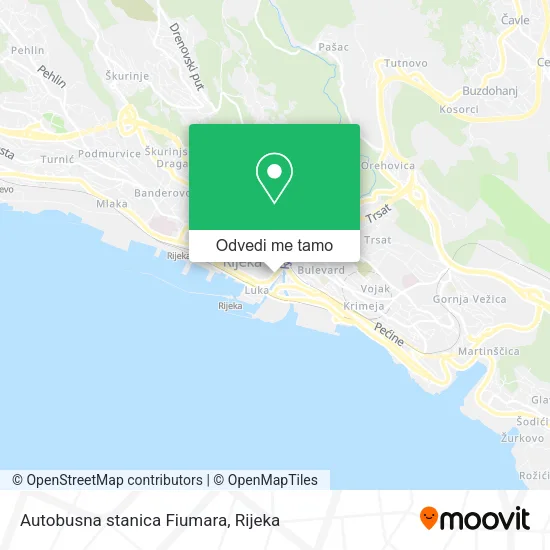 Karta Autobusna stanica Fiumara