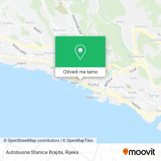 Karta Autobusna Stanica Brajda