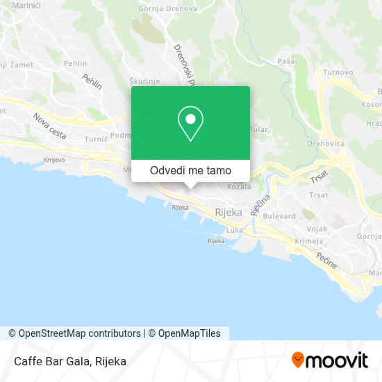 Karta Caffe Bar Gala