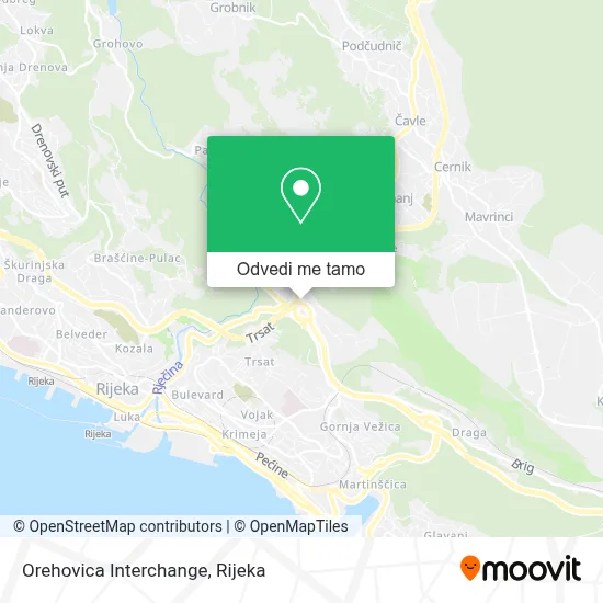 Karta Orehovica Interchange