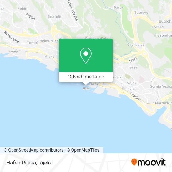 Karta Hafen Rijeka