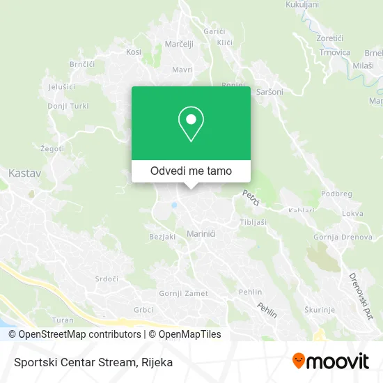 Karta Sportski Centar Stream