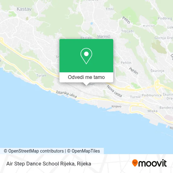 Karta Air Step Dance School Rijeka