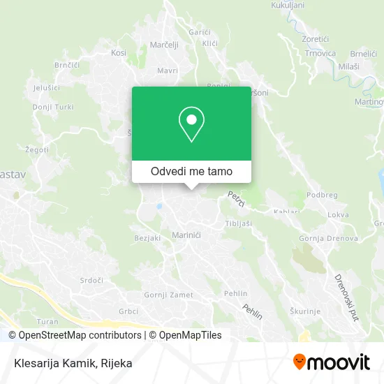 Karta Klesarija Kamik