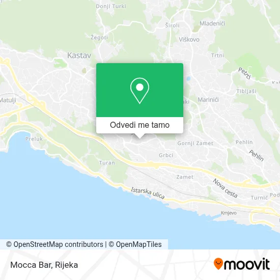 Karta Mocca Bar