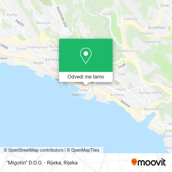Karta "Migotin" D.O.O. - Rijeka
