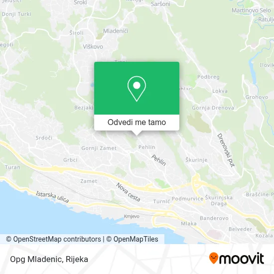 Karta Opg Mladenic