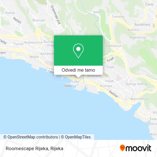 Karta Roomescape Rijeka