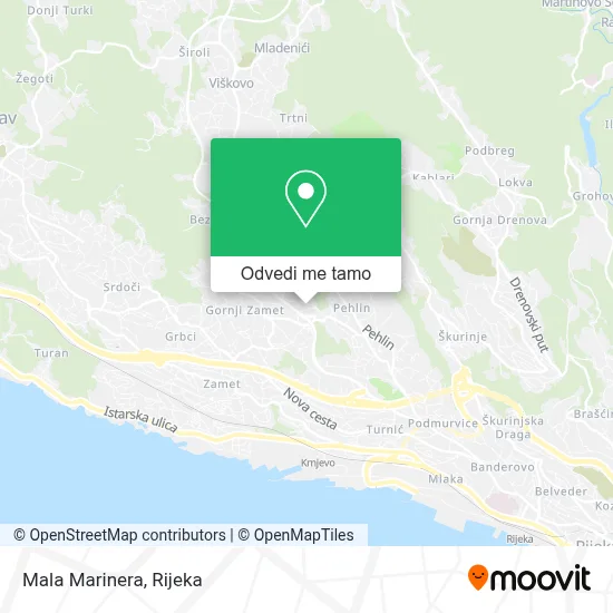 Karta Mala Marinera