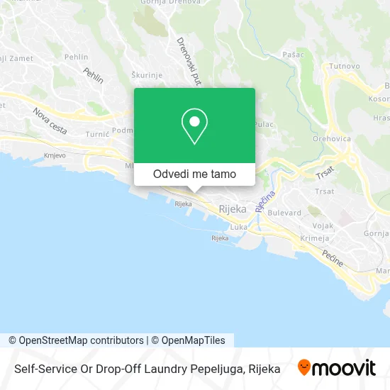 Karta Self-Service Or Drop-Off Laundry Pepeljuga