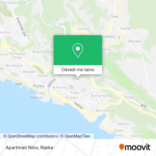 Karta Apartman Nino