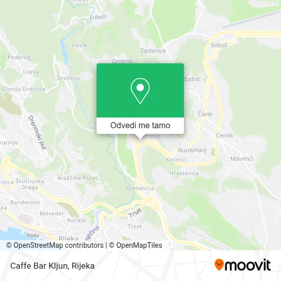 Karta Caffe Bar Kljun