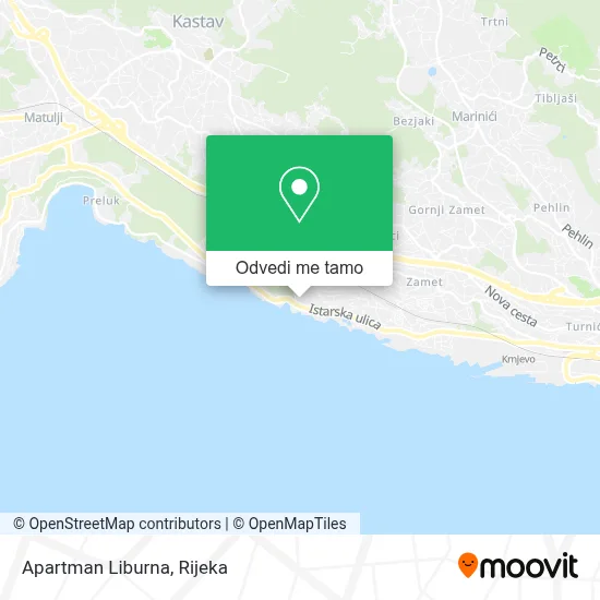 Karta Apartman Liburna