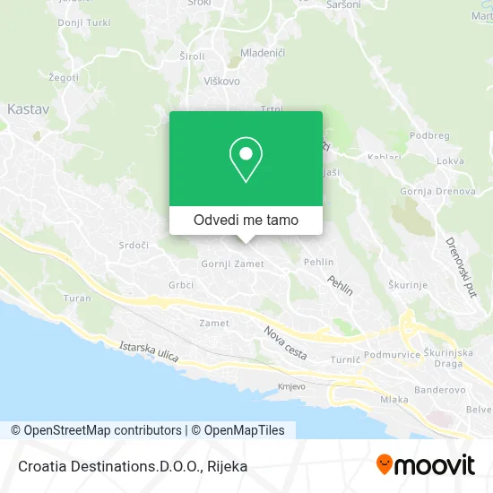 Karta Croatia Destinations.D.O.O.