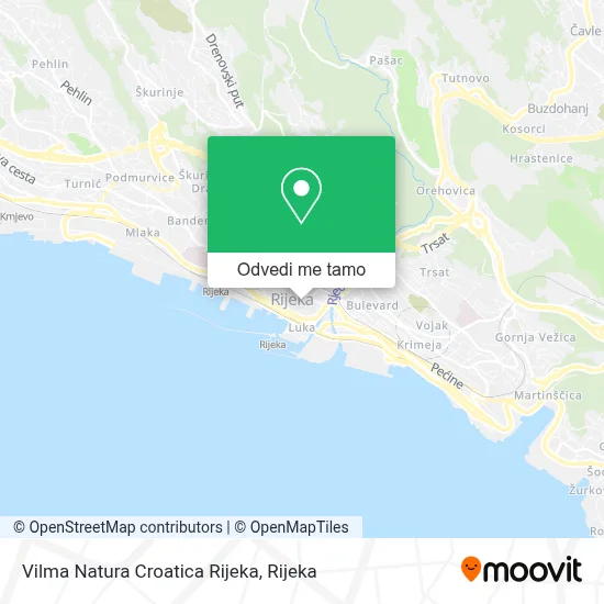 Karta Vilma Natura Croatica Rijeka