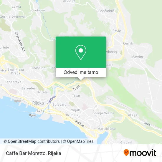 Karta Caffe Bar Moretto