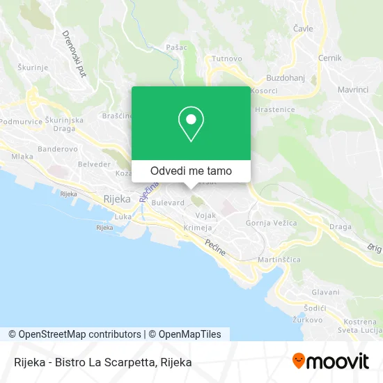 Karta Rijeka - Bistro La Scarpetta
