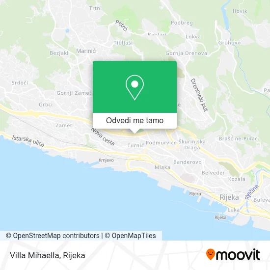 Karta Villa Mihaella