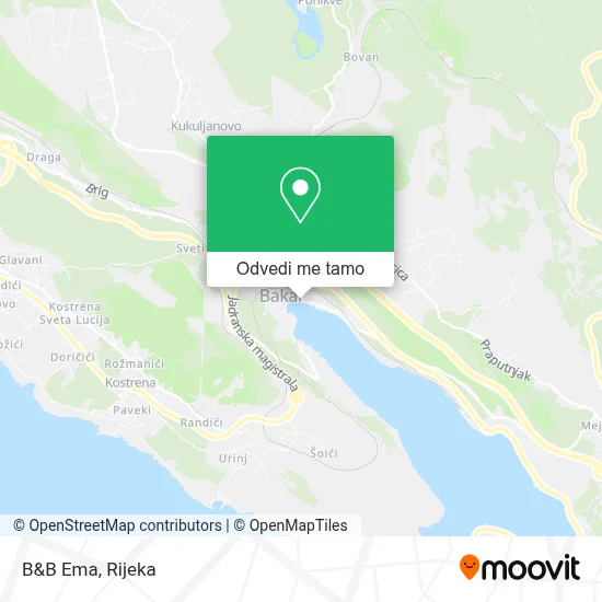 Karta B&B Ema