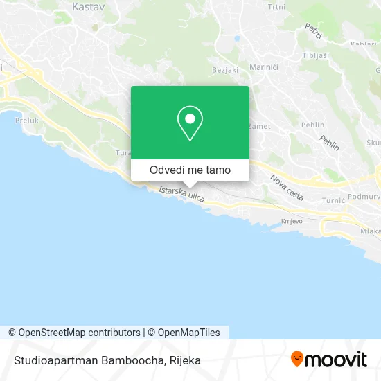 Karta Studioapartman Bamboocha