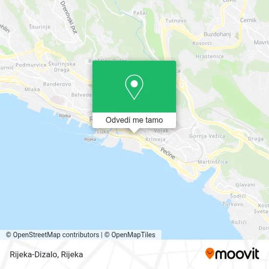 Karta Rijeka-Dizalo