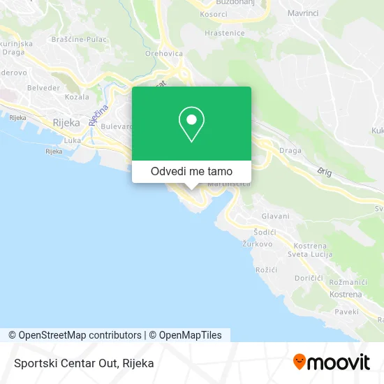 Karta Sportski Centar Out