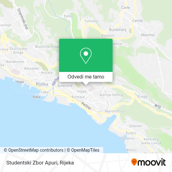 Karta Studentski Zbor Apuri