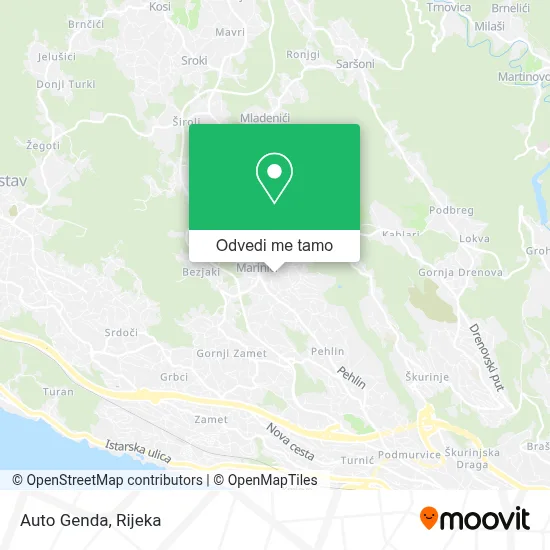 Karta Auto Genda