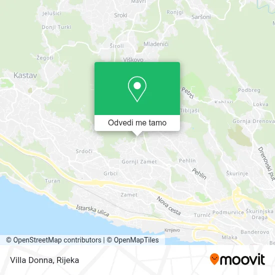 Karta Villa Donna