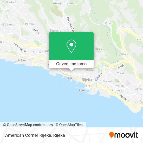 Karta American Corner Rijeka