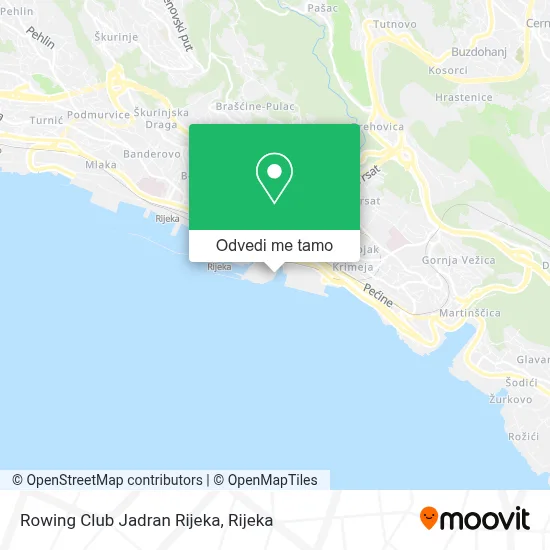 Karta Rowing Club Jadran Rijeka