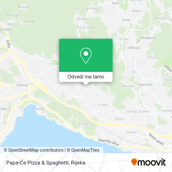 Karta Papa-Će Pizza & Spaghetti