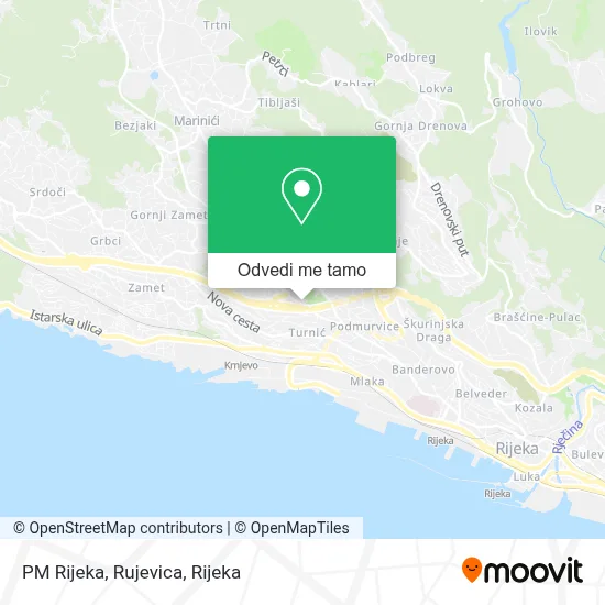Karta PM Rijeka, Rujevica