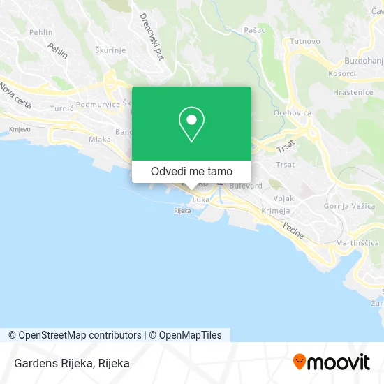Karta Gardens Rijeka