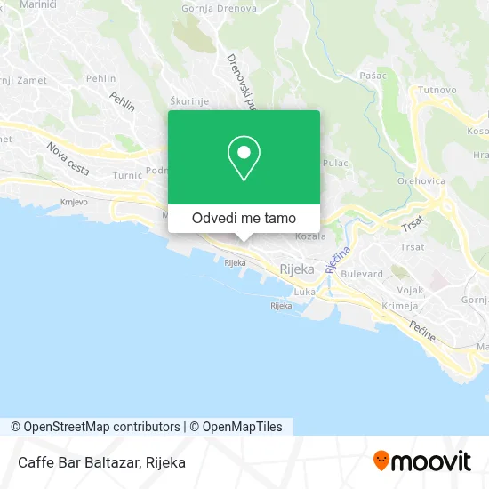 Karta Caffe Bar Baltazar