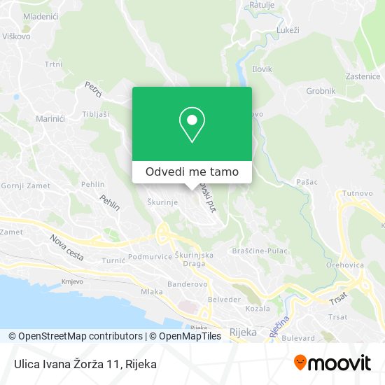 Karta Ulica Ivana Žorža 11