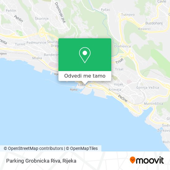 Karta Parking Grobnicka Riva
