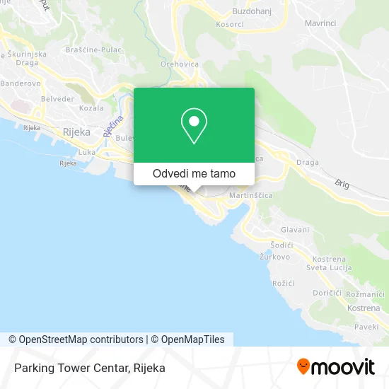 Karta Parking Tower Centar