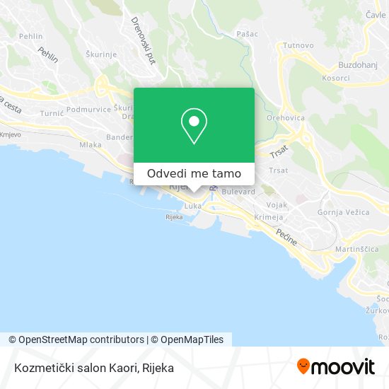 Karta Kozmetički salon Kaori