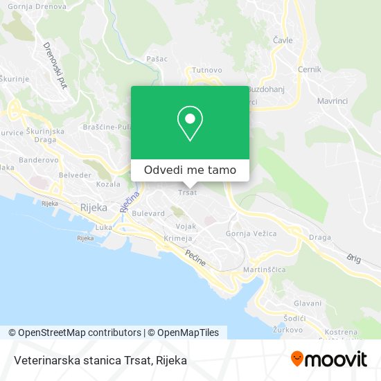 Karta Veterinarska stanica Trsat
