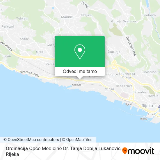 Karta Ordinacija Opce Medicine Dr. Tanja Dobija Lukanovic