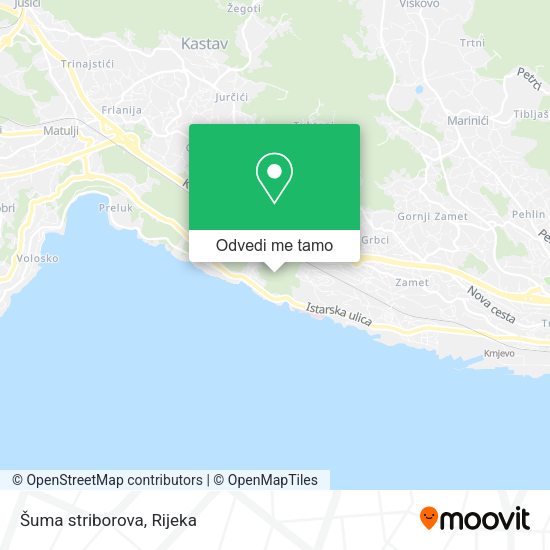 Karta Šuma striborova